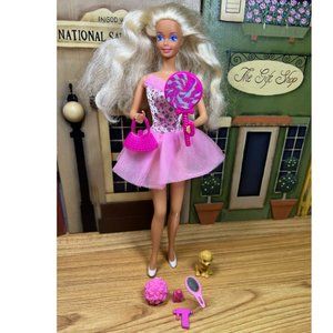 Vintage 1966/1976 Barbie Doll Long Blonde Wavy Hair Blue Eyes Accessories & Dog